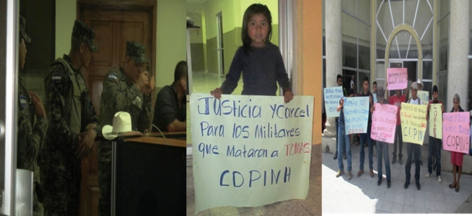 Intimidaciones , amenazas y racismo  en juicio contra militares por el asesinato del líder indígena del COPINH