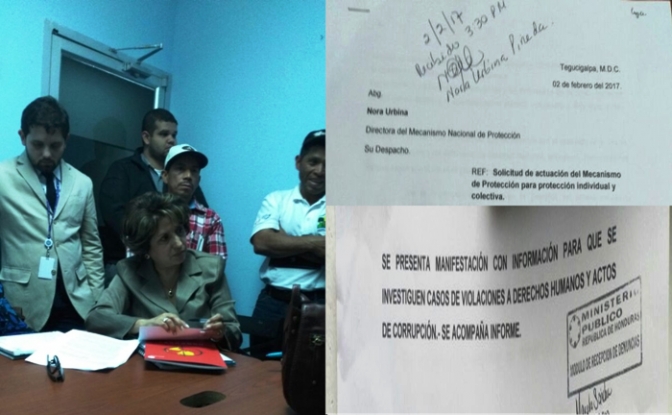 Por  informe Global Witness: El MP recibe denuncia de organizaciones de derechos humanos y de Gladys Aurora López