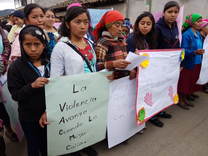 Jóvenes campesinas indígenas lencas: La violencia doméstica nos mata