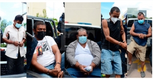 Para desprestigiar su trabajo por la defensa del Río Petacón en Reitoca, Francisco Morazán, la policía presentó a los cinco defensores como responsables de la quema de la posta de policía del lugar