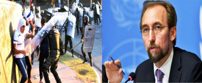 Zeid Ra’ad Al Hussein, Alto Comisionado para los Derechos Humanos de la ONU, foto de la izquierda