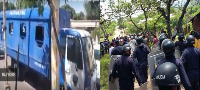 Denuncia: El gobierno de JOH estaría enviando 300 policías para reprimir manifestantes en Choluteca