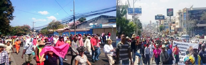 Pueblos originarios llegan a Tegucigalpa en demanda de justicia para Bertha Cáceres
