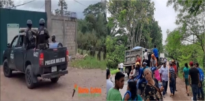 Violatoria presencia: Policía Militar llegó para  proteger a la minera Inversiones Los Pinares en Guapinol