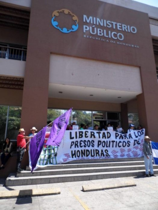 Honduras: Liberación de 21 presos políticos reclaman ante Ministerio Público