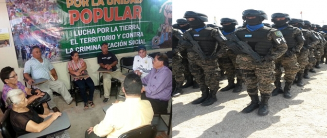 Fuerzas Armadas invocan fines de Seguridad Nacional para despojar de las tierras a 400 familias