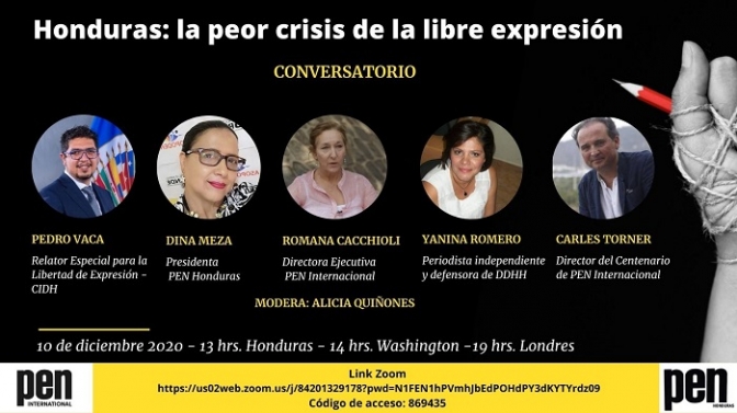 Conversatorio : Honduras La peor crisis de libre expresión