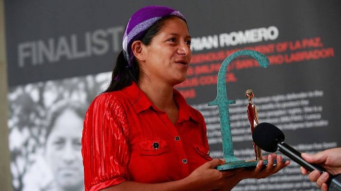 Ana Miriam Romero-premio 2016 Frontline Defenders, recibió una nueva amenaza el 07 de diciembre de este año.