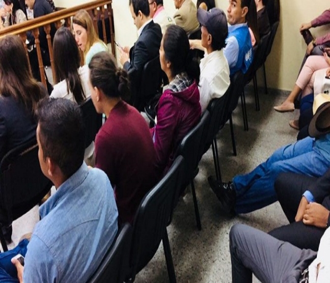          Audiencia de proposición de pruebas en el caso de Berta Cáceres.