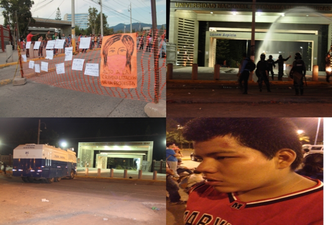 No hay tregua contra la protesta pacífica: Rectora usó la fuerza policial por enésima vez contra los estudiantes de la UNAH