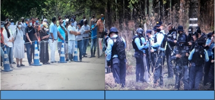 En retén de control contra el Covid19: Policía Nacional intimida a pobladores de Dulce Nombre de Culmí