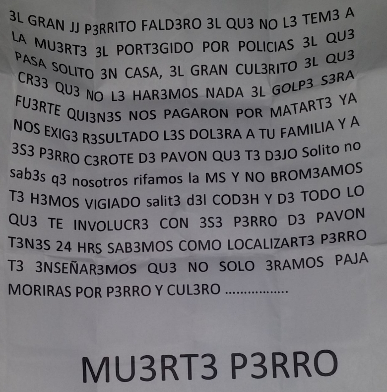 amenazas a jj