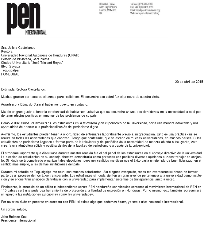 carta John  Ralston nueva