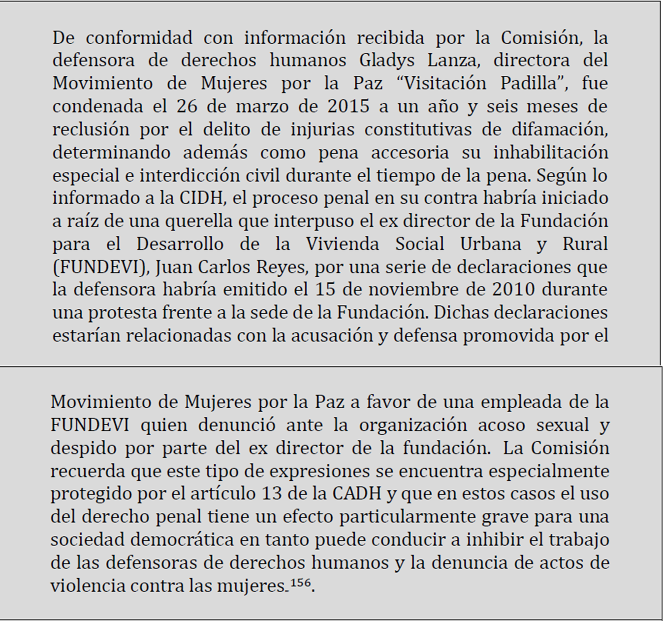 caso gladys cidh apunte