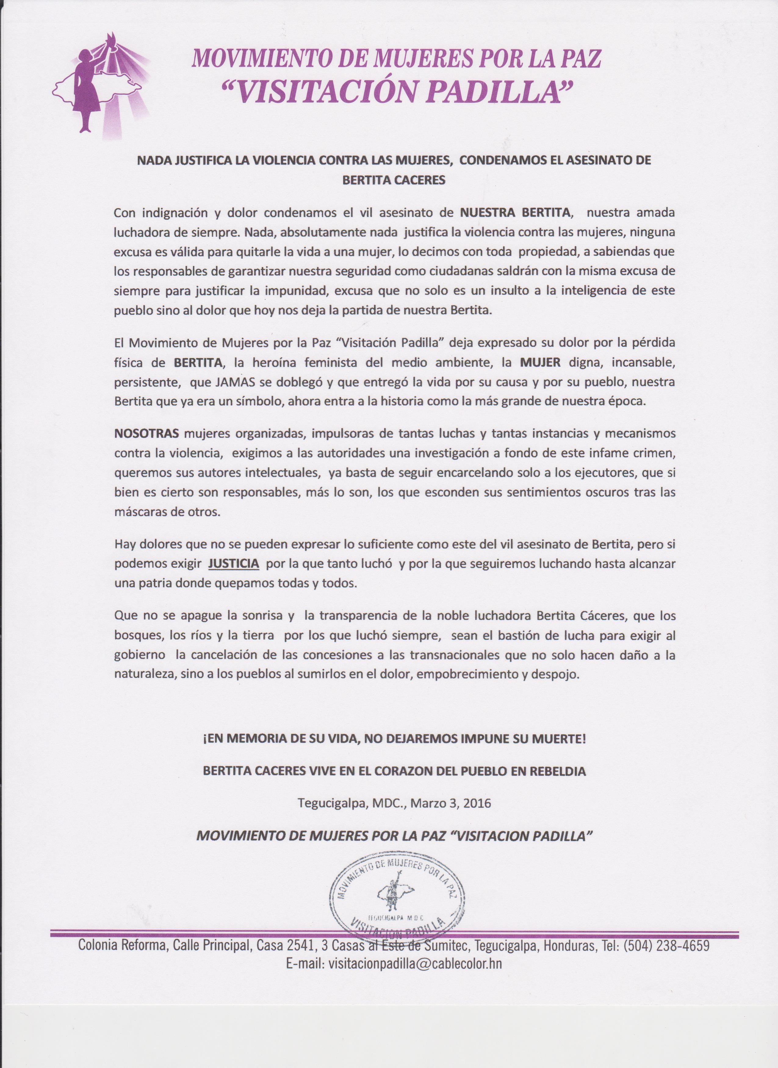 comunicado chonas