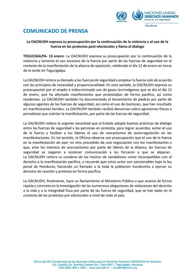 comunicado de alro comisionado ene 2018