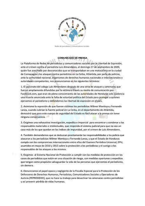 comunicado plataforma1