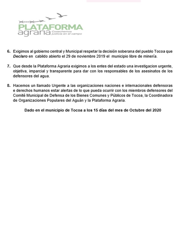 comunicado plataforma arnold guapinol2