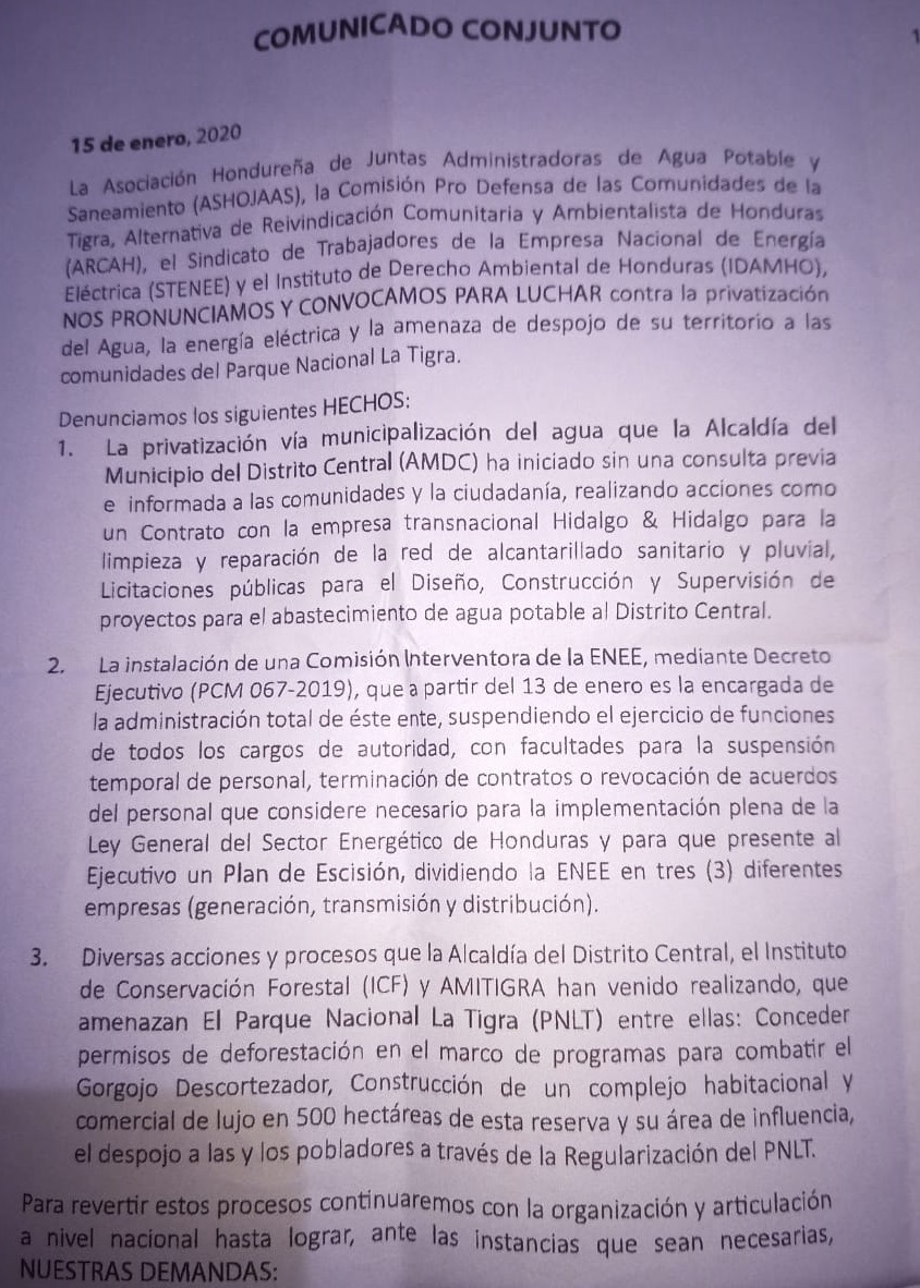 comunicado 1