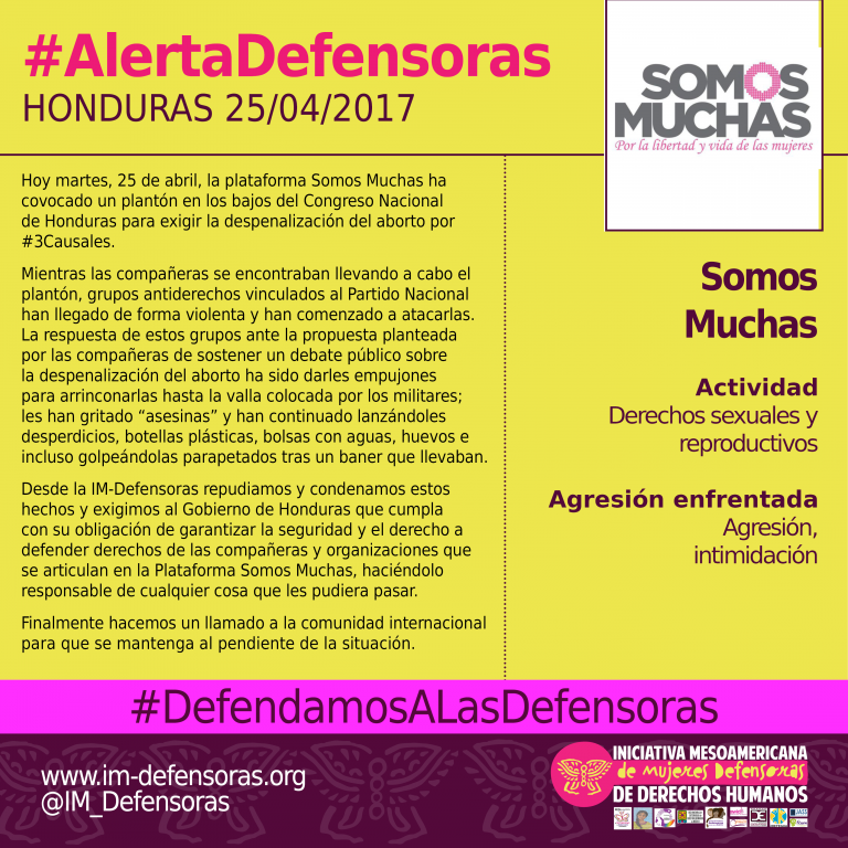 comunicado IM defensoras