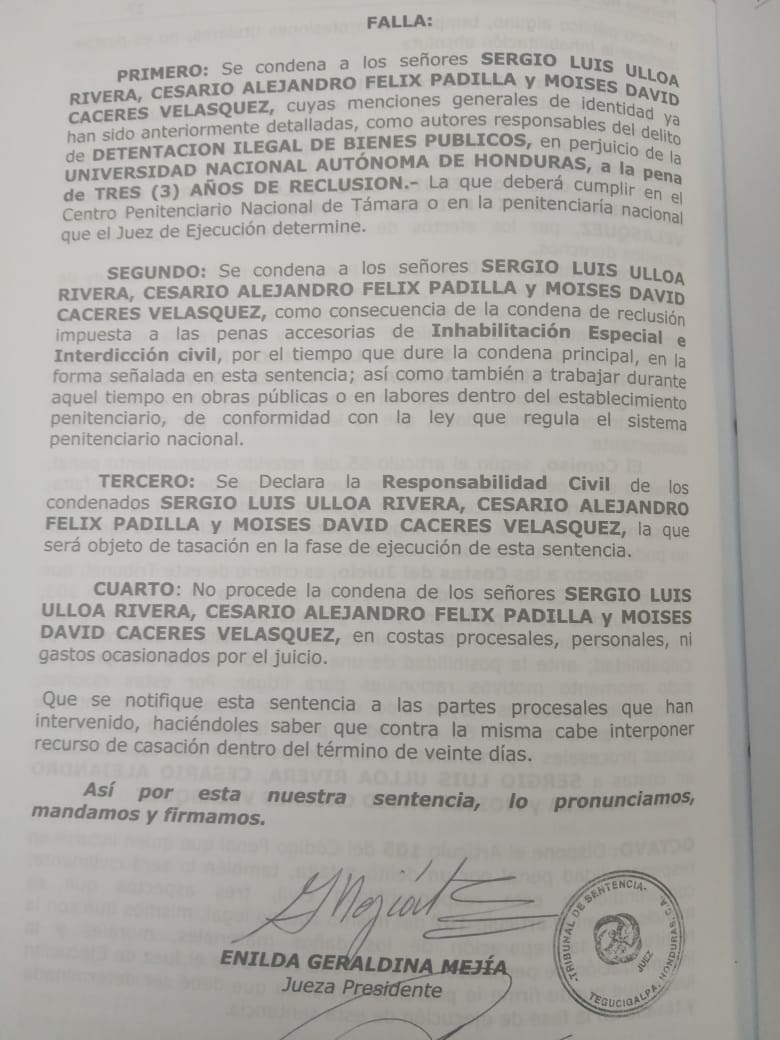 el fallo del tribunal cesario padilla