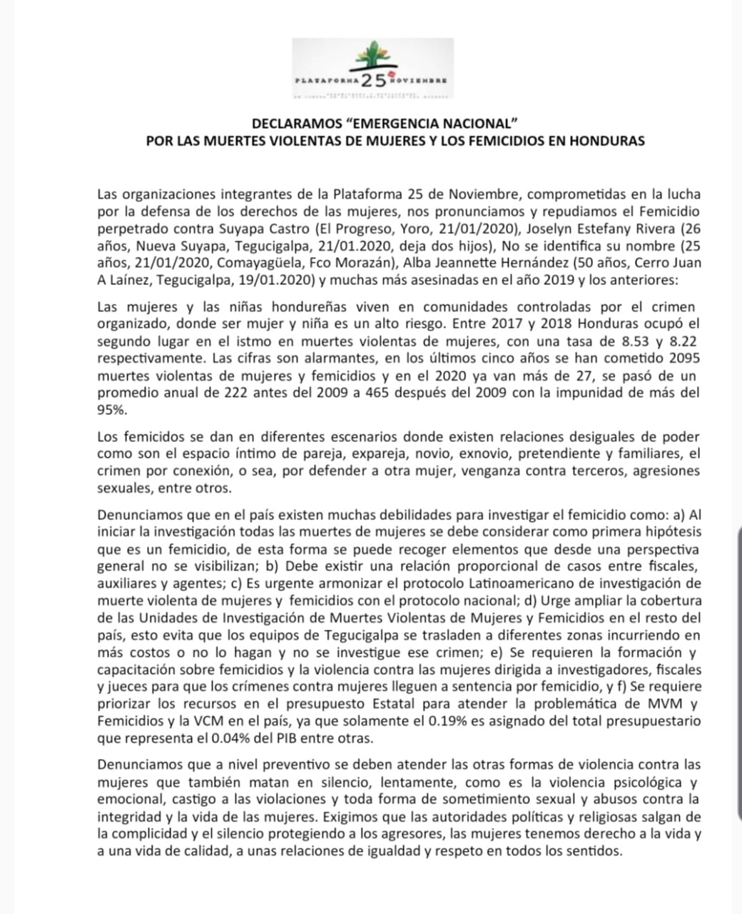 emergencia por femicidios 1