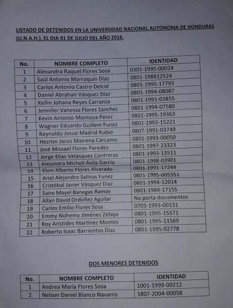 listado detenidos unah 01 de juliio 2016 2