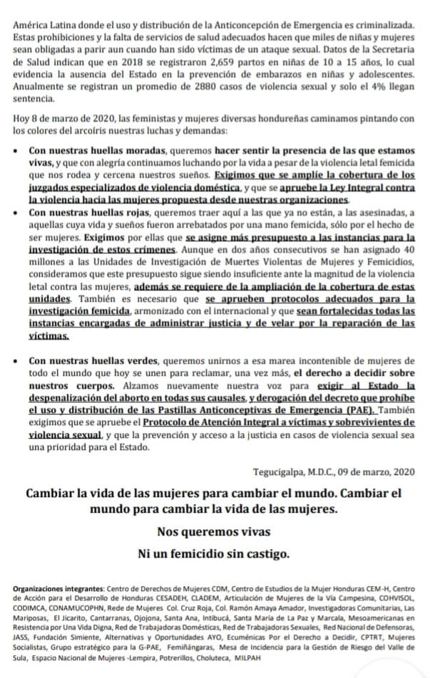 marcha mujeres 09marzo 2