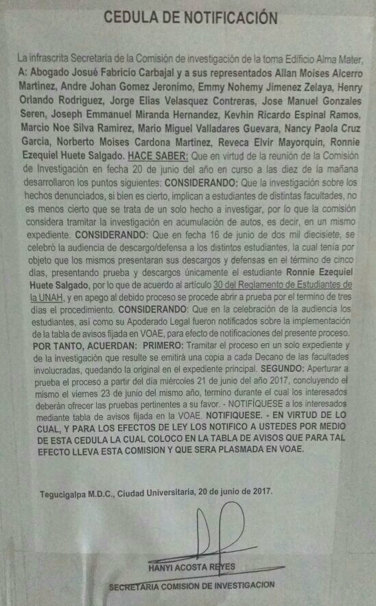 notificacion de expulsiones