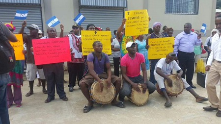 protesta garifunas