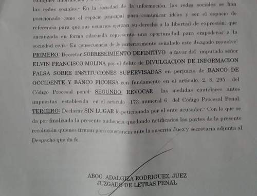 resolucion sobreseimiento foto para subir