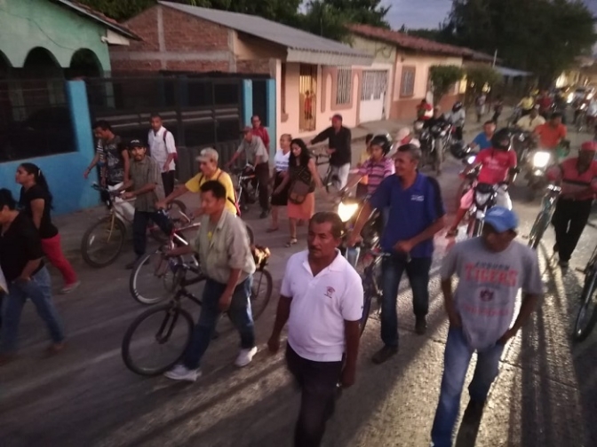 A quiénes atacan en las movilizaciones en Choluteca