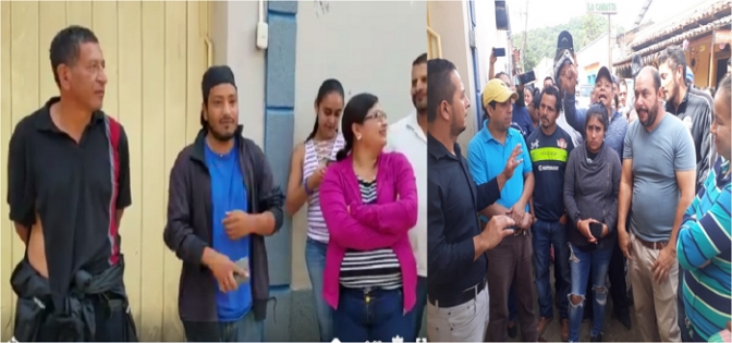 Turba de activistas del Partido Nacional ataca al defensor indígena Salvador Zúniga