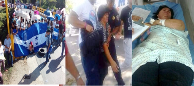 Periodista Dunia Montoya, fue golpeada salvajemente por la policía y el ejército