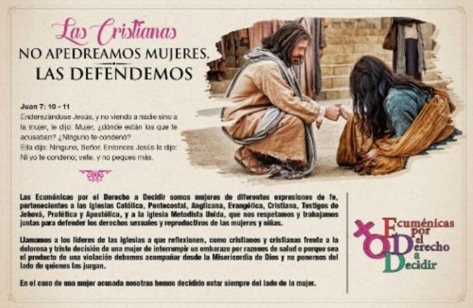 Ante la publicación visceral de la jerarquía católica las mujeres Ecuménicas por el Derecho a Decidir respondieron defendiendo sus derechos