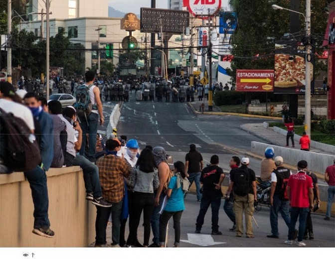 Revelaciones de informe de Amnistía Internacional: Uso de la fuerza y detenciones arbitrarias como estrategias para reprimir la disidencia en Honduras