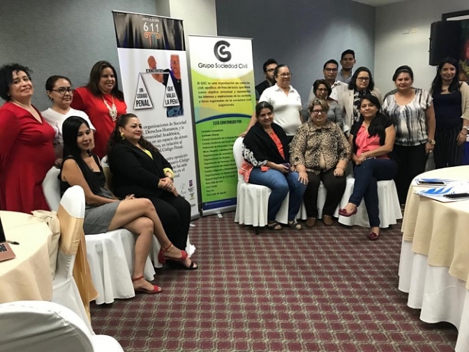Articulación 611 denuncia que grupos poderosos tienen urgencia de que se implemente  nuevo Código Penal