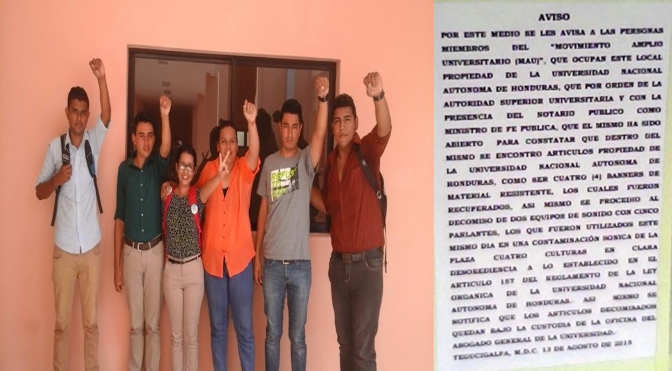 Sobreseimiento a unos estudiantes  y asalto a sede de otros