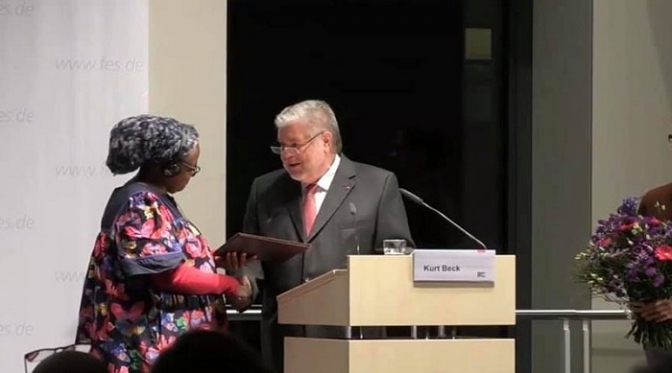 Miriam Miranda:  Primera hondureña galardonada con Premio de Derechos Humanos de la FES Alemania