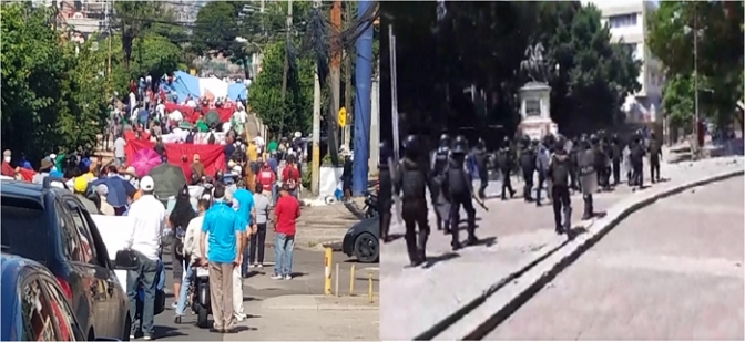 Honduras: Manifestación del &quot;Día de la Independencia&quot; concluye en fuerte represión y ataques a defensores por la policía
