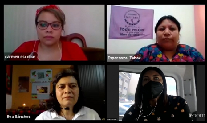 Mujeres exponen las estrategias para defender su derecho de asociación y reunión