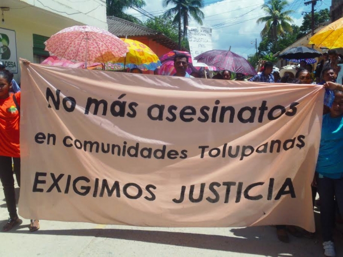 Justicia para sus mártires exige pueblo tolupán