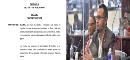 Diputado Darío Morán: Delitos contra el honor deben ser resueltos en la instancia civil